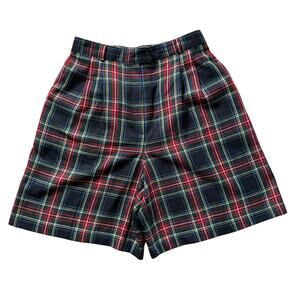 Vintage Counterparts Tartan Plaid High Waist Shorts Dark Academia Size 10 Preppy